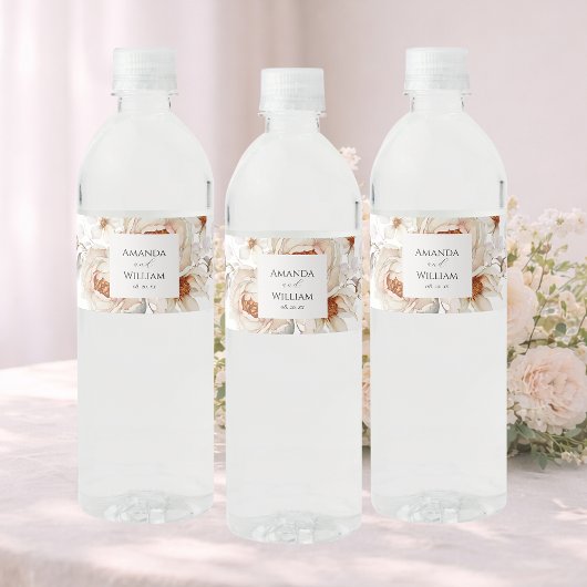 Personalisierte Hochzeitwasserflasche Wasserflaschenetikett