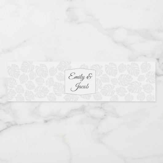 Personalisierte Hochzeitwasserflaschen Wasserflaschenetikett (Einzelnes Label)