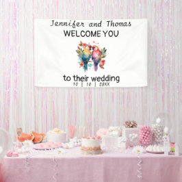 Personalisierte Hochzeitwillkommene Banner Liebesv