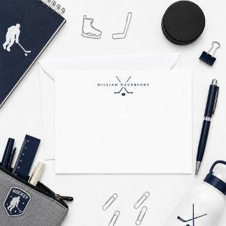 Personalisierte Hockey-Notizkarte Mitteilungskarte