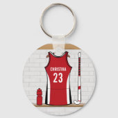Personalisierte Hockey-Uniform Schlüsselanhänger (Vorderseite)