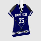 Personalisierte Hockey-Verzierungen, Jersey Ornament (Vorderseite)