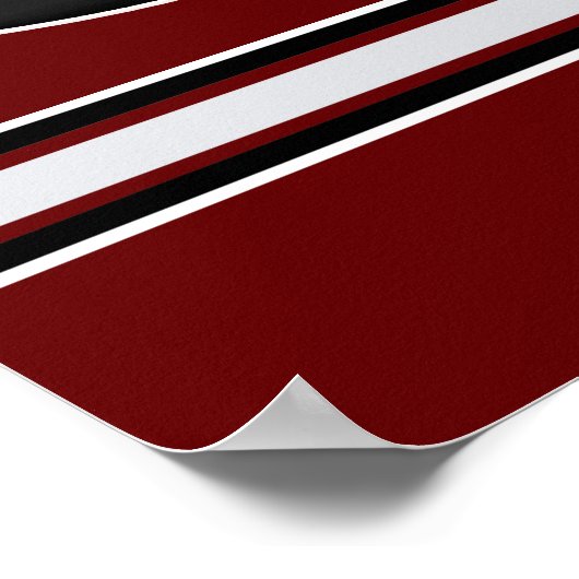 Personalisierte Hockeyspielerposter, FARBEN Poster (Ecke)