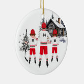 Personalisierte Hockeyverzierung Keramik Ornament (Rechts)