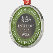 Personalisierte Hole-in-One-Auszeichnung Ornament Aus Metall (Links)