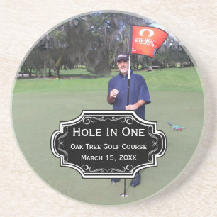 Personalisierte Hole In One Man Cave Lodge Unterse Untersetzer