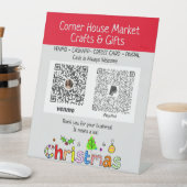 Personalisierte Holiday Craft Show Idee Venmo Sockelschild (In Situ)