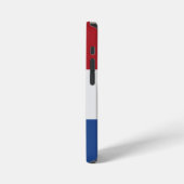 Personalisierte Holland-Flagge Fußball-Stolz iPhone Hülle (Linke Seite)