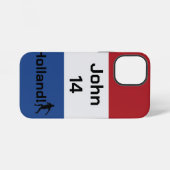 Personalisierte Holland-Flagge Fußball-Stolz iPhone Hülle (Rückseite (Horizontal))