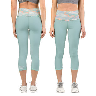 Personalisierte Holographische Camouflage Capri Leggings