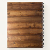 Personalisierte Holz- und Schieferkonstruktion Notizblock (Rückseite)