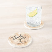 Personalisierte Holzbellringe - Dankeschön für Hoc Getränkeuntersetzer (Seite)