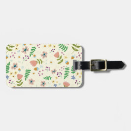 Personalisierte Holzflorencreme-Gepäckmarke Gepäckanhänger