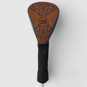 Personalisierte Holzkorn-Ätzung  Golf Headcover