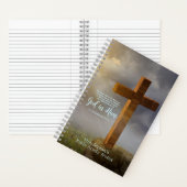 Personalisierte Holzkreuz-Verse Notizblock (Innen)