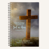 Personalisierte Holzkreuz-Verse Notizblock (Vorderseite)