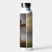 Personalisierte Holzkreuz-Verse Trinkflasche (Links)