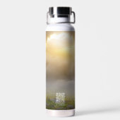 Personalisierte Holzkreuz-Verse Trinkflasche (Rückseite)