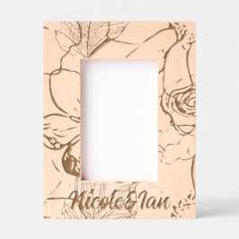 Personalisierte Holzkunst Geätzte Rahmen