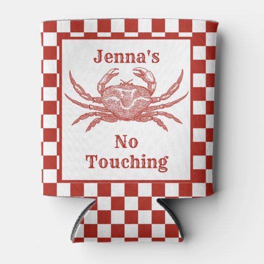 Personalisierte Holzschnitzel mit Karton Dosenkühler (Vorderseite)