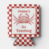 Personalisierte Holzschnitzel mit Karton Dosenkühler (Rückseite)