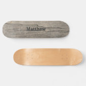 Personalisierte Holzstruktur Skateboard (Horizontal)