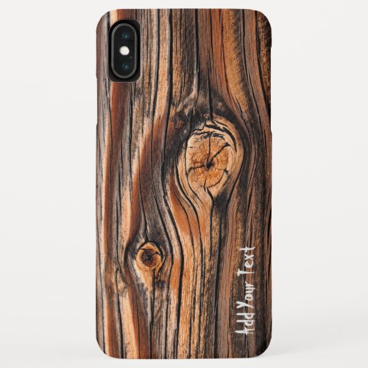 Personalisierte Holztextur Cool einzigartig Case-Mate iPhone Hülle (Rückseite)
