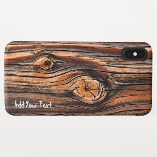 Personalisierte Holztextur Cool einzigartig Case-Mate iPhone Hülle (Rückseite (Horizontal))