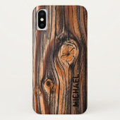 Personalisierte Holztextur Cool einzigartig Case-Mate iPhone Hülle (Rückseite)