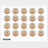 Personalisierte Homemade mit Liebe Pumpkin Sticker (Blatt)