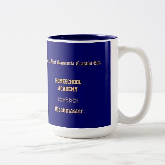 Personalisierte Homeschool Tasse (Rechts)