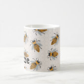 Personalisierte Honey Bees Hive Design Coffee Tass Kaffeetasse (Mittel)