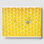 Personalisierte Honeybee Bumblebee Baby Shower Boo Gästebuch (Rückseite)