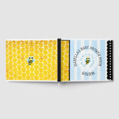 Personalisierte Honeybee Bumblebee Baby Shower Boo Gästebuch (Voll)