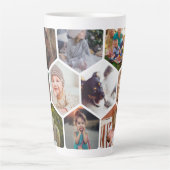 Personalisierte Honeycomb Family Fotos Custom Milchtasse (Vorderseite)