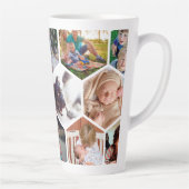 Personalisierte Honeycomb Family Fotos Custom Milchtasse (Rechts)