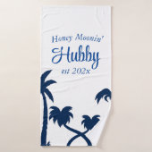 Personalisierte Honeymoon Hubby/Wifey Badetuch Badehandtuch (Badehandtuch)