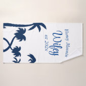 Personalisierte Honeymoon Hubby/Wifey Badetuch Badehandtuch (Badehandtuch)