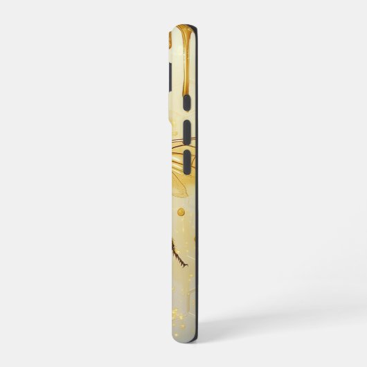 Personalisierte Honigbiene iPhone 16 Hülle (Linke Seite)