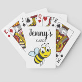 Personalisierte Honigbiene spielt Karten Geschenk Spielkarten (Rückseite)