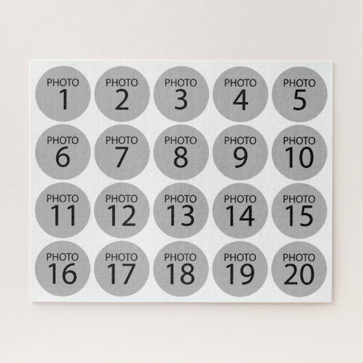 Personalisierte horizontale 20 FOTOKOLLAGE Puzzle (Horizontal)