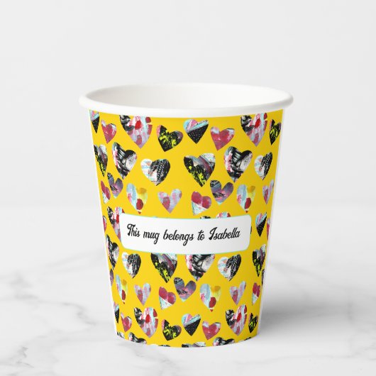 Personalisierte Hörproben Pappbecher (Vorderseite)