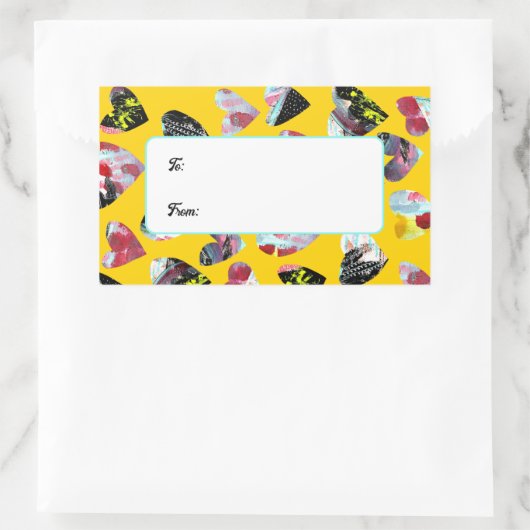 Personalisierte Hörproben Rechteckiger Aufkleber (Tasche)