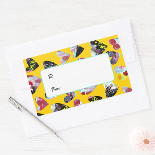 Personalisierte Hörproben Rechteckiger Aufkleber (Umschlag)