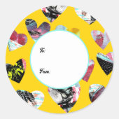 Personalisierte Hörproben Runder Aufkleber (Vorderseite)