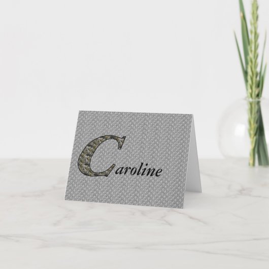 Personalisierte Hortensienblumen mit Monogramm Anf (Vorderseite)