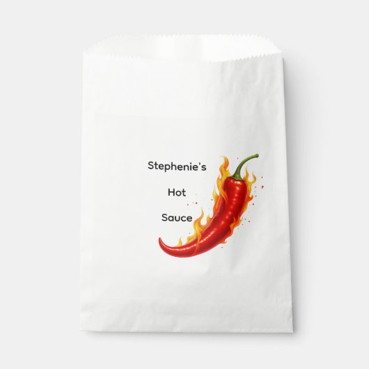 Personalisierte Hot-Sauce-Geschenke Geschenktütchen (Vorderseite)