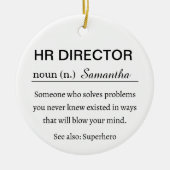 Personalisierte HR-Direktor-Definition Keramik Ornament (Vorne)