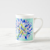 Personalisierte Hübsche Agapanthas-Kaffee-Tasse Porzellantasse (Rechts)