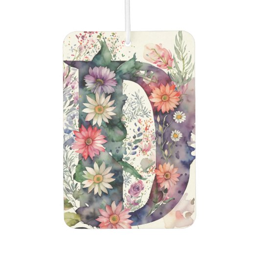 Personalisierte Hübsche Blume Autolufterfrischer (Vorderseite)